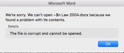 word document repair for mac